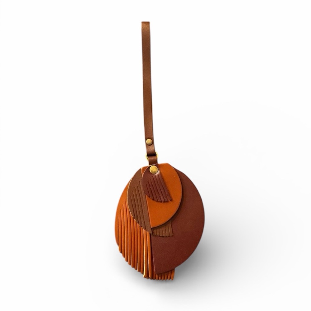 PORTLAND LEATHER Picasso Tassel Leather Bag Charm